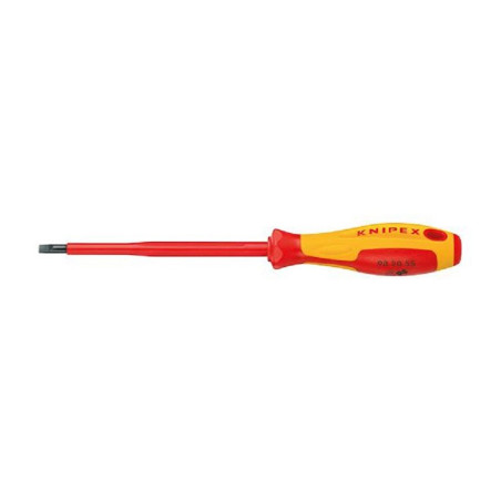 knipex (98 20 55 SL) Screwdriver  Slotted  Insulated  Slim  5.5 mm Tip