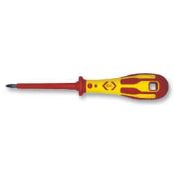 CK Tools (T49143-1) 80mm Pozidriv 1 Dextro VDE Screwdriver