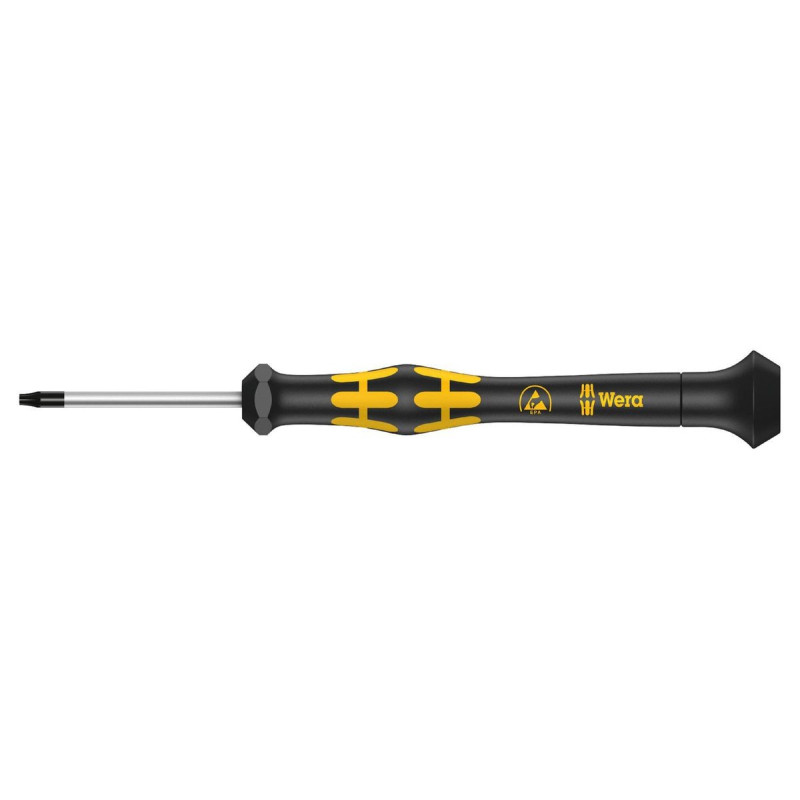 Wera (030122) Screwdriver, TORX T6,  ESD Safe, Ergonomic Handle