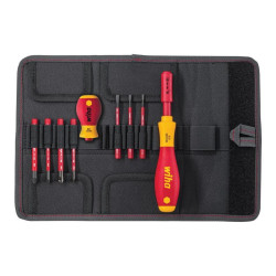 Wiha (41233) Screwdriver Set  Slotted  Pozidrive  9 Pieces