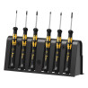 Wera (1550/6 ESD) Screwdriver Set  ESD  Black Point Tip  Rack  9 Piece