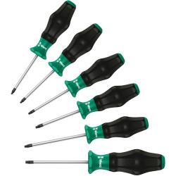 Wera (05031554001) Screwdriver Set, Torx, Kraftform, T10 - T40, 6 Piece