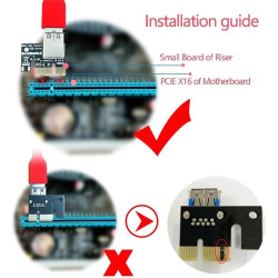 Baobab Riser Card for Mining PCI-E Express 1x to 16x 