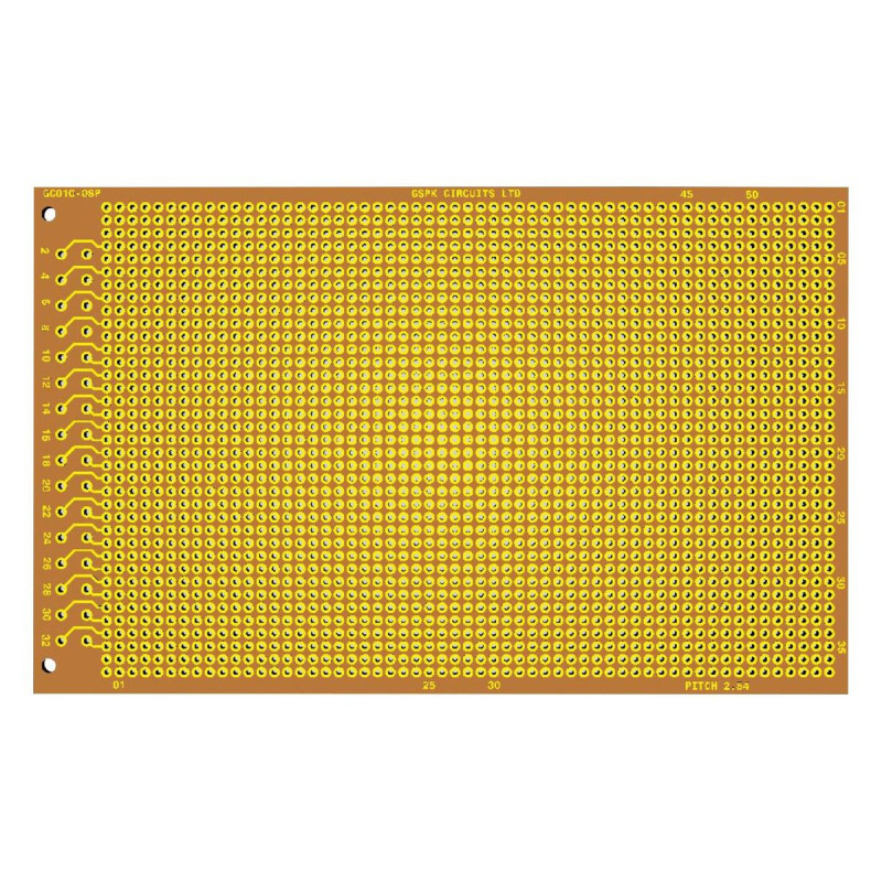 GSPK Circuits (GC010-OSP) Prototyping Board  FR2  100mm x 160mm