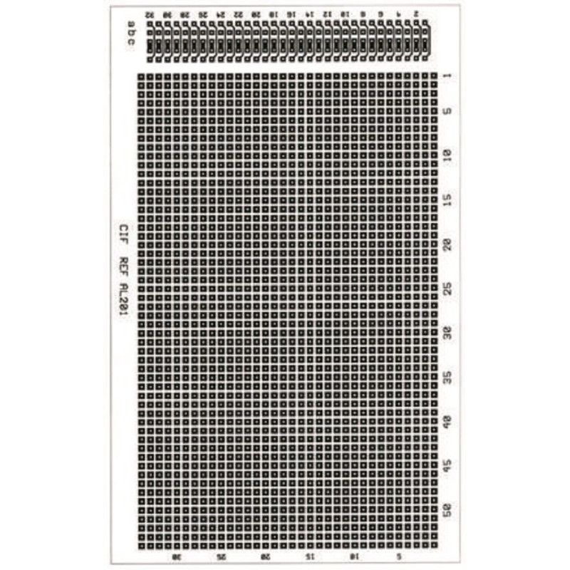 CIF (AL201) Prototyping Board  Hi Freq D/S  Epoxy Paper  100mm x 160mm