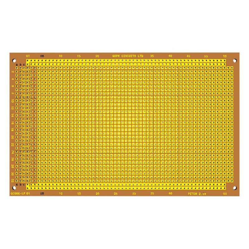 GSPK Circuits (GC006-LF) Prototyping Board  FR4  100mm x 160mm