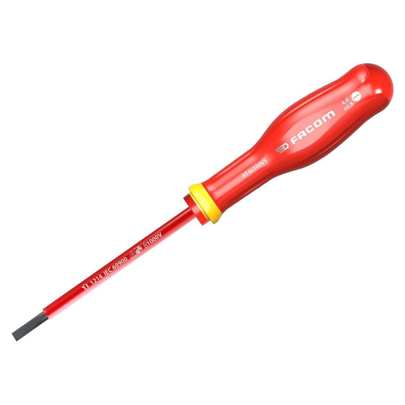 Facom (AT4X150VE) Screwdriver  Slotted  150mm Blade  260 mm OVL