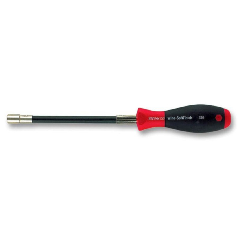 Wiha (386) Screwdriver  1/4 Magnetic Hex Bit Holder Tip"