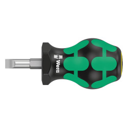 Wera (335 STUBBY 1,2 X 6,5 X 25 MM) Stubby Screwdriver, Slot, 6.5mm, 24.5mm