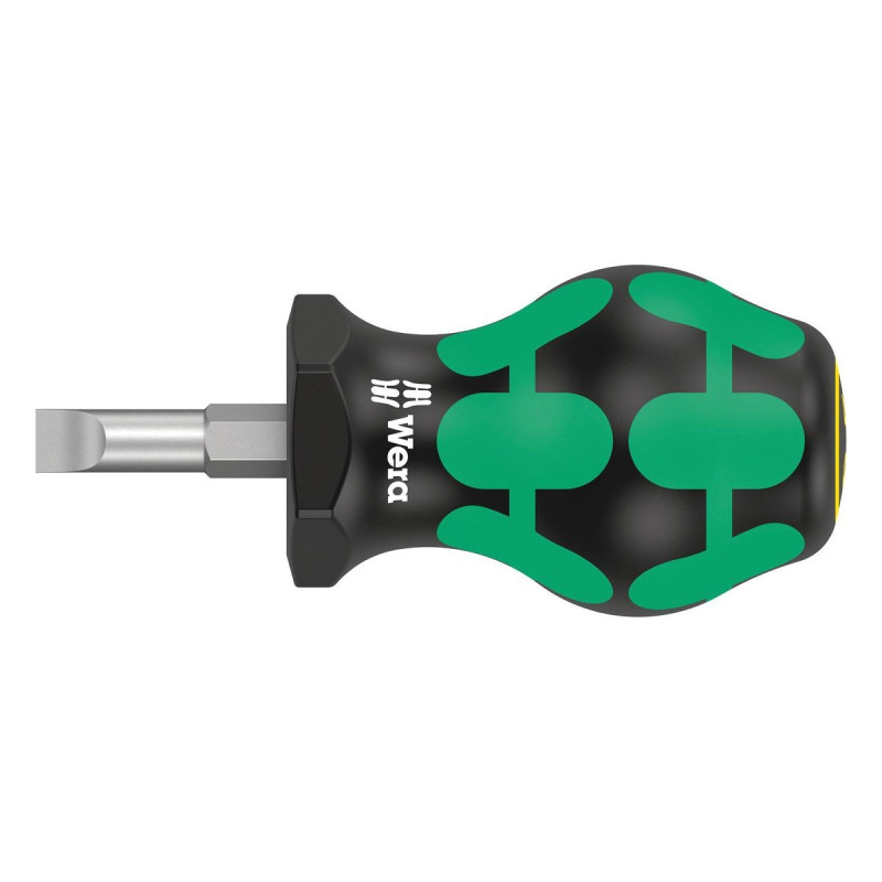 Wera (335 STUBBY 1,2 X 6,5 X 25 MM) Stubby Screwdriver, Slot, 6.5mm, 24.5mm