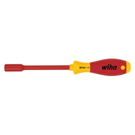 Wiha (00866) Nut Driver, Hex, 15 mm Drive, 125 mm Blade, 243 mm