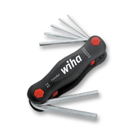 Wiha (23035) Hex Key Set  Fold-Out Holder  7 Pieces