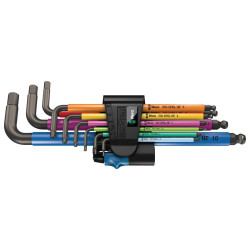 Wera (05022210001) Hex Key Set, Multicolour, Holding Function, 9 Piece