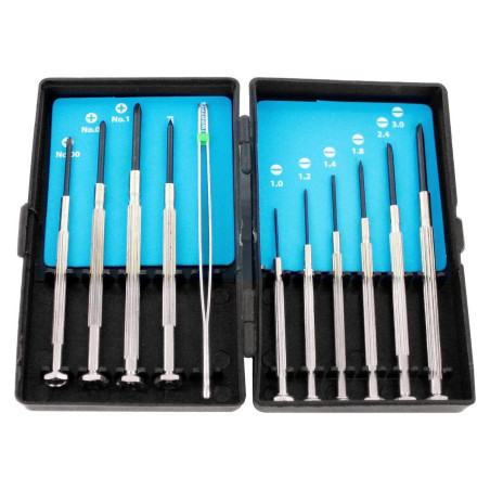 Multicomp Pro Precision Screwdriver Set  Swivel Top  11 Pieces