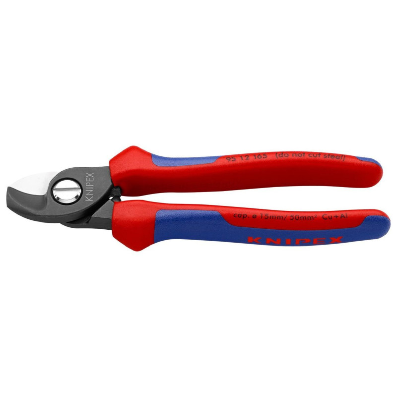 Knipex (95 12 165) Cable Cutter  50mm² Capacity  Burnished  165mm Length