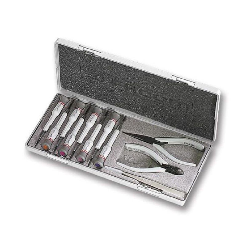 Facom (MT.J3) Precision Tool Set  Micro-Tech Tools  Plastic Case  11 Piece