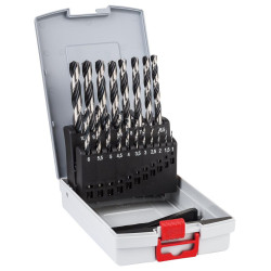 Bosch (2608577351) 1mm-10mm HSS PointTeQ Metal Drill Bit Set  19 Piece