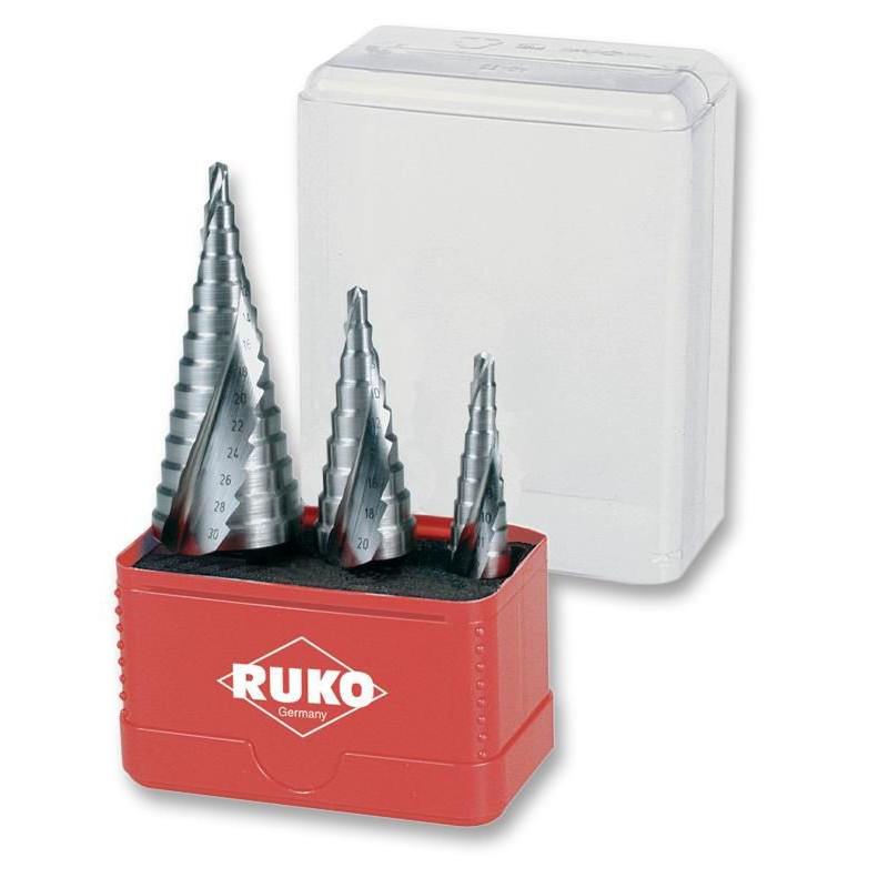 Ruko (A101032) Drill Bit Set  Step  HSS  4 mm  3 Piece