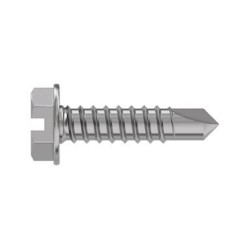 TR Fastenings (4.8 X 16 WFSTDX Z100 DIN7504) Hex Head Slotted Screws