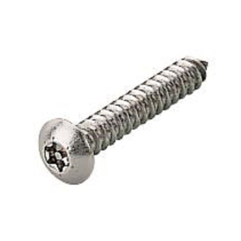 TR Fastenings (N6 0.750 M4A2AB S10 BUT T10) Screw  Button  No.6  19 mm