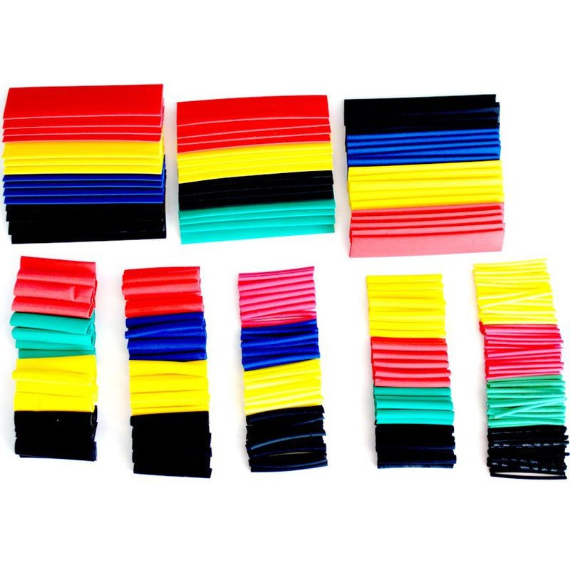 SALIPT Sleeving KIT Heat Shrink Tubing Polyolefin 8 Mixed Colours  328 pcs