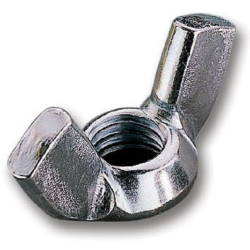 TR Fastenings (M5- NWST-Z50-) Wing Nut  M5  Steel  Bright Zinc