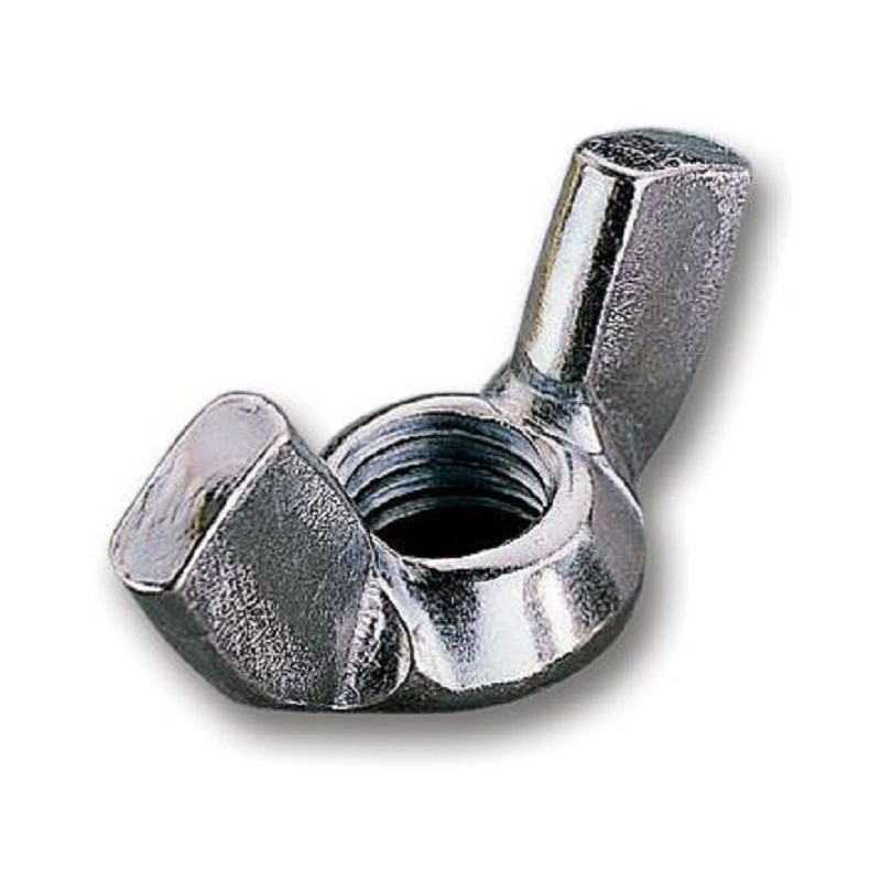 TR Fastenings (M5- NWST-Z50-) Wing Nut  M5  Steel  Bright Zinc