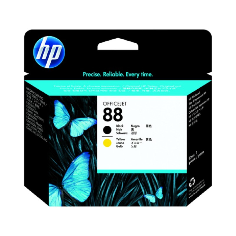 HP 88 (HP88-BLYL) Black and Yellow Original Printhead Cartridge