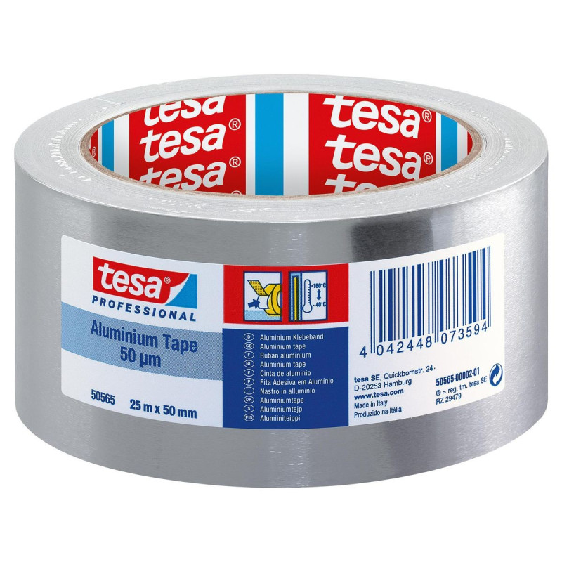 Tesa (50565-00000-01) Tape  General Purpose  Aluminium Foil  50 mm x 50 m