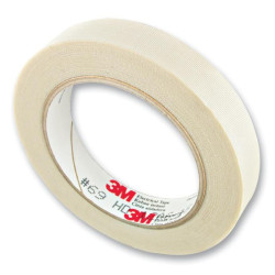 3M (69 6MM) Electrical Insulation Tape  Glass Cloth  White  6 mm x 32.9 m