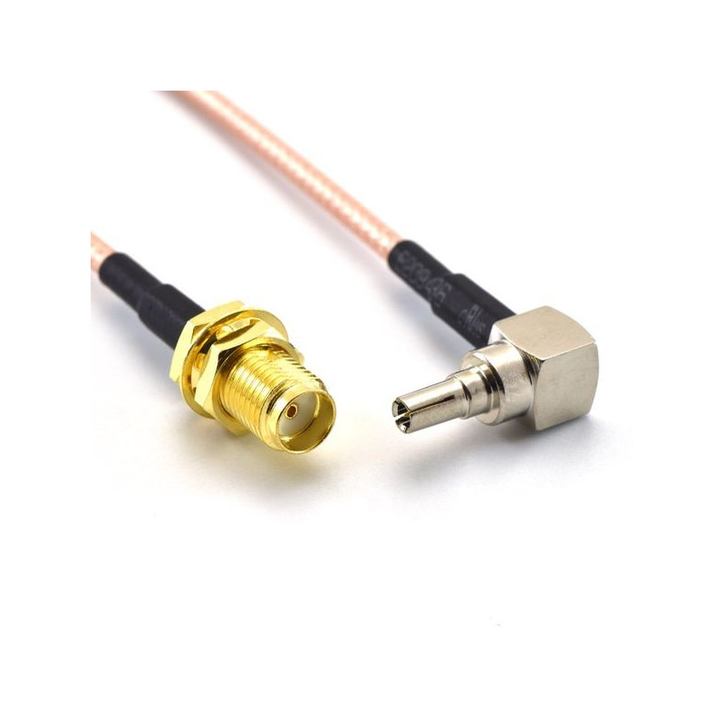 RF Adapter 20cm Cable SMA female To CRC9 male Right angle