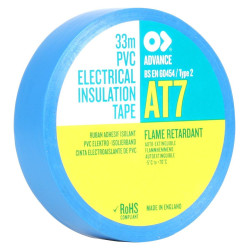 Advanced Tapes (AT7 BLUE 33M X 19MM) Insulation Tape  19 mm x 33 m