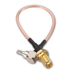 RF Adapter 20cm Cable SMA female To CRC9 male Right angle