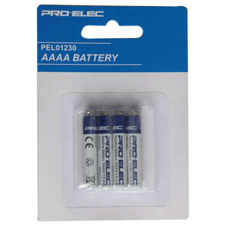 Pro Elec (PEL01230) Battery  1.5 V  AAAA  Alkaline