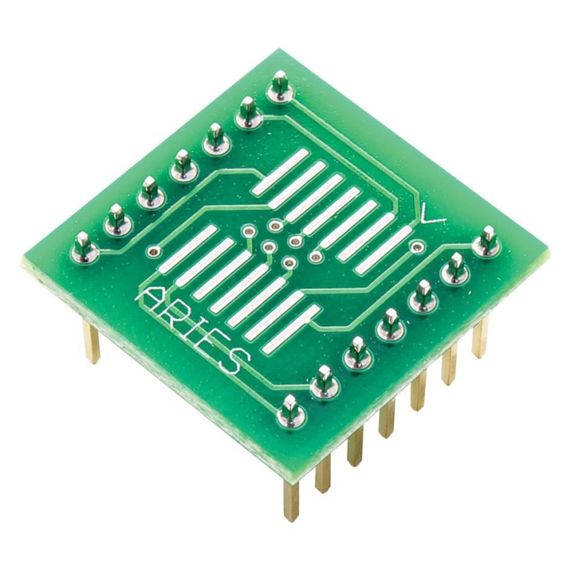 Aries (LCQT-SOIC14) IC Adapter - 14-SOIC to 14-DIP