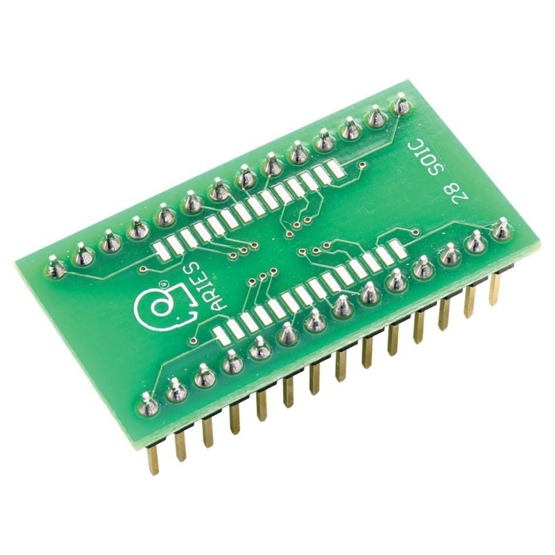 Aries (LCQT-SOIC28) IC Adapter - 28-SOIC to 28-DIP