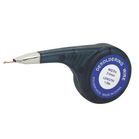 Duratool: Desoldering Wire - Black - 1.5 m Length - DT000081