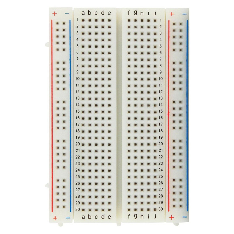 Global Specialties (GS-400) Breadboard - 400 Tie Points - 83.82mm x 35.56mm