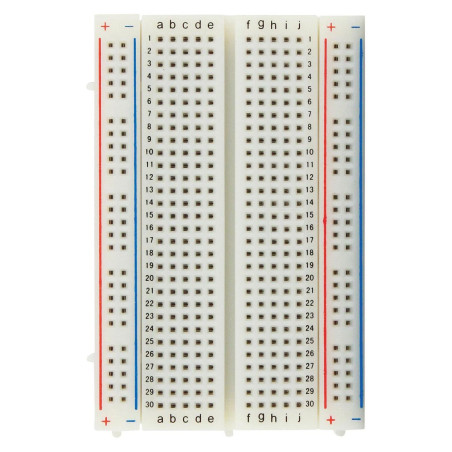 Global Specialties (GS-400) Breadboard - 400 Tie Points - 83.82mm x 35.56mm