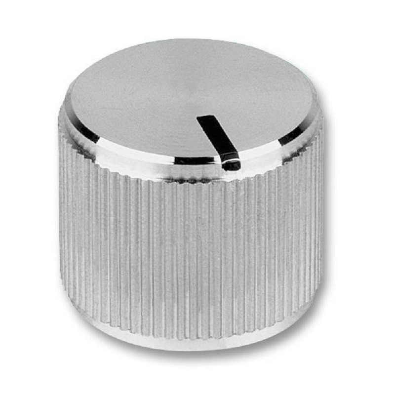 Mentor (5553.6612) Knob  Round Shaft  6 mm  Aluminium