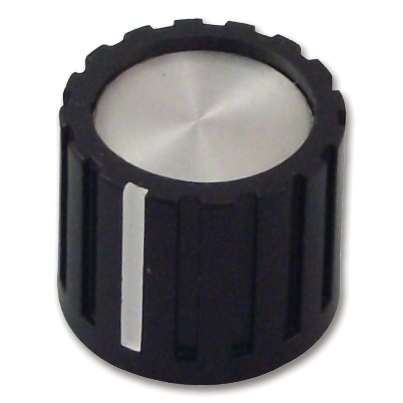 Multicomp Pro (CF-X1-M-T18) Knob  Round Shaft  6 mm  Plastic