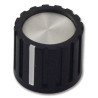 Multicomp Pro (CF-X1-M-T18) Knob  Round Shaft  6 mm  Plastic