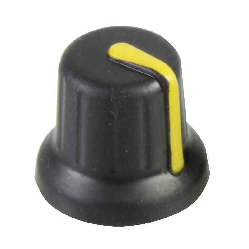 Multicomp Pro (CR-BA-2C6-180D) Knob  D Shaft  6 mm  Plastic