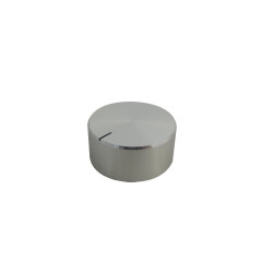 Multicomp Pro (32S-2D) Knob  Round Shaft  6.35 mm  Aluminium