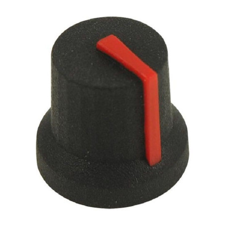 Multicomp Pro (MC170842CR) Knob  Splined Shaft  6 mm  Rubber