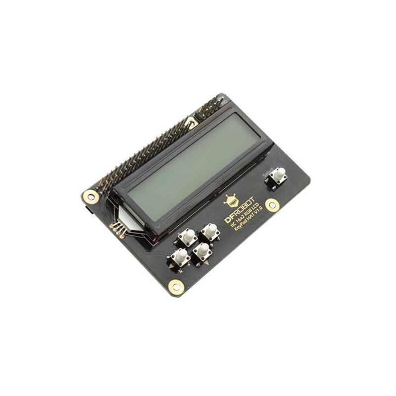 DFRobot  LCD KeyPad HAT with Backlight (Compatible with Raspberry Pi 4B/3B+)