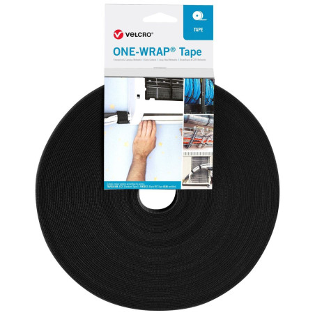 Velcro (VEL-OW64140) Tape, Hook and Loop, Strap, Roll, Black