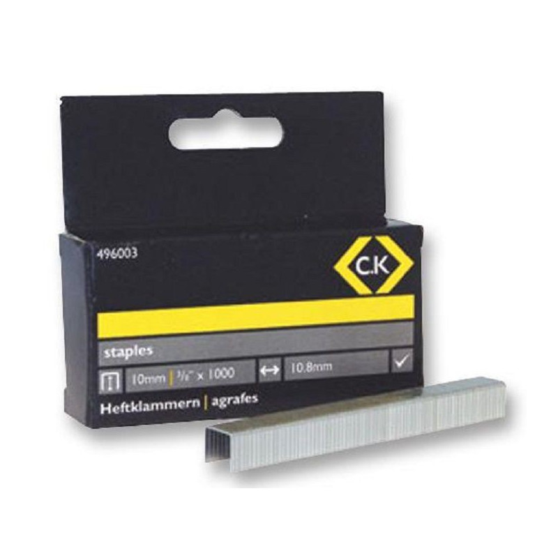 CK Tools (496003) Pack of 1000 Heavy Duty 10.5 x 10mm Staples 