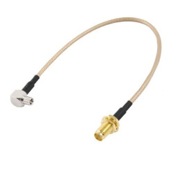 RF Adapter 20cm cable SMA female To right angle TS9 male plug RG316 cable