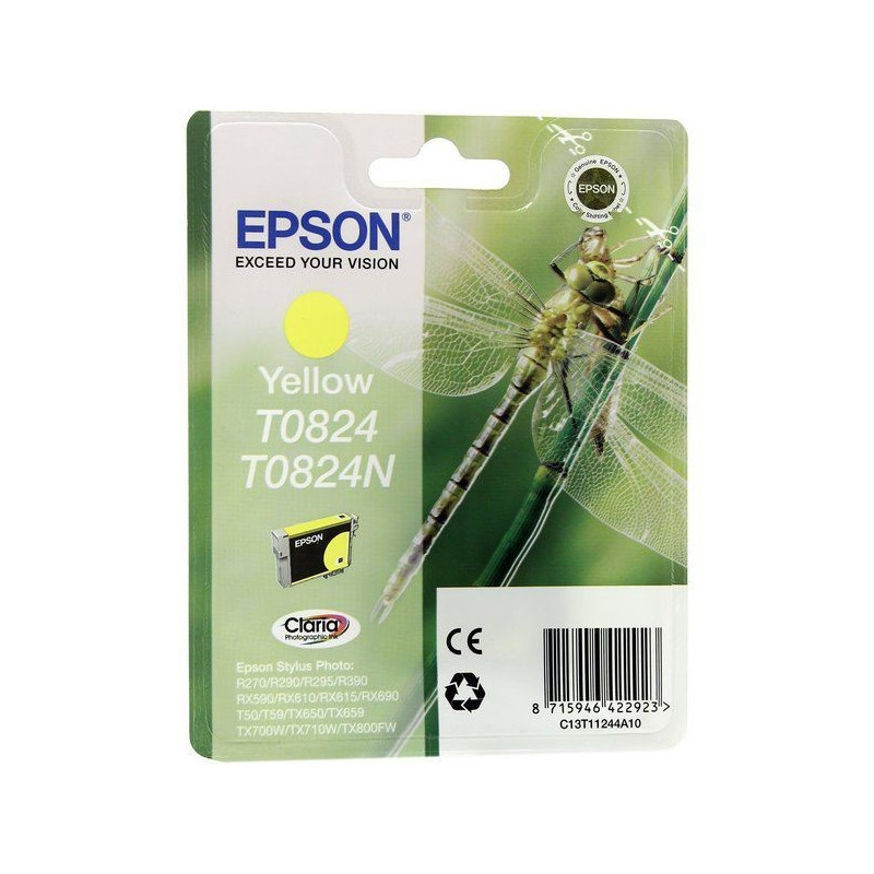 Epson T0824 (EPT0824-YL) Yellow Ink Cartridge